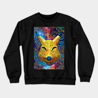 Yellow Fox Mask Crewneck Sweatshirt